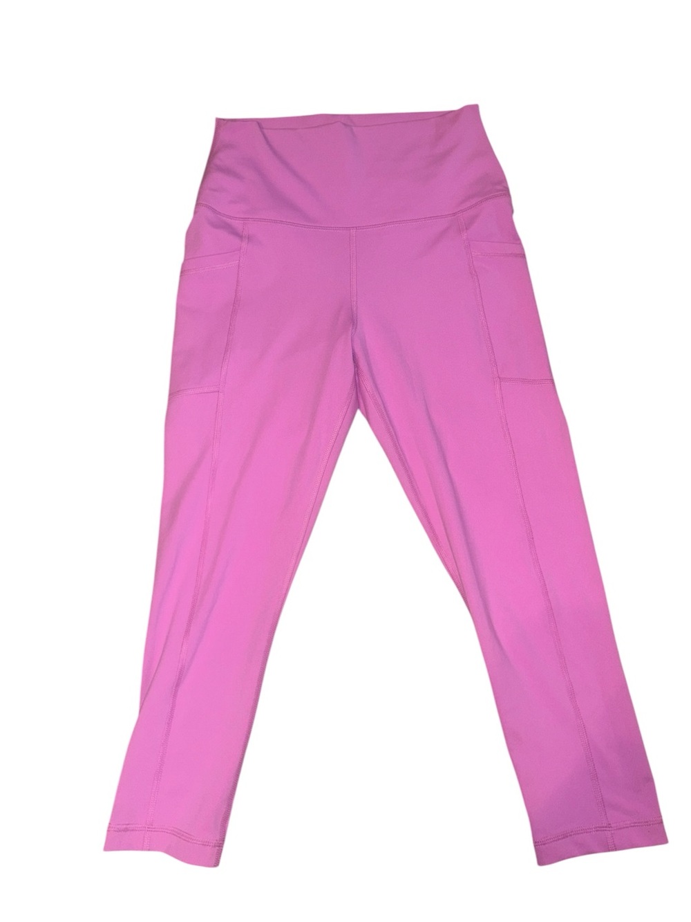 Yogalicious High-Waist Pink Active Leggings with Side Pockets